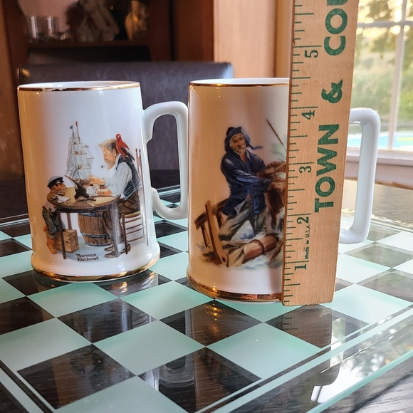 Norman Rockwell Cups Muggold trim in excellent condition collectible - Picture 7 of 10